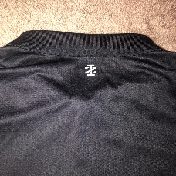 IZOD Golf Polo Mens Size XXL 2XL Work Dress Tennis Activewear Black Shirt - Picture 10 of 11